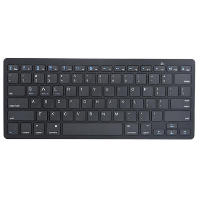 kemile Russian Wireless Bluetooth 3.0 keyboard for Tablet Laptop Smartphone Support iOS Windows Android System Silver and Black